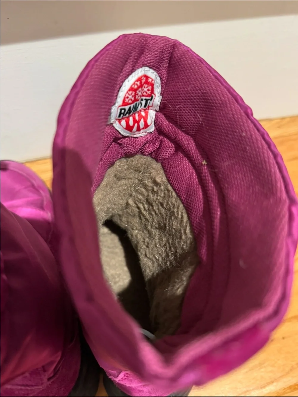 Kids maturing Waterproof Winter Boot size 30 girls 12 rain snow boot - Magenta